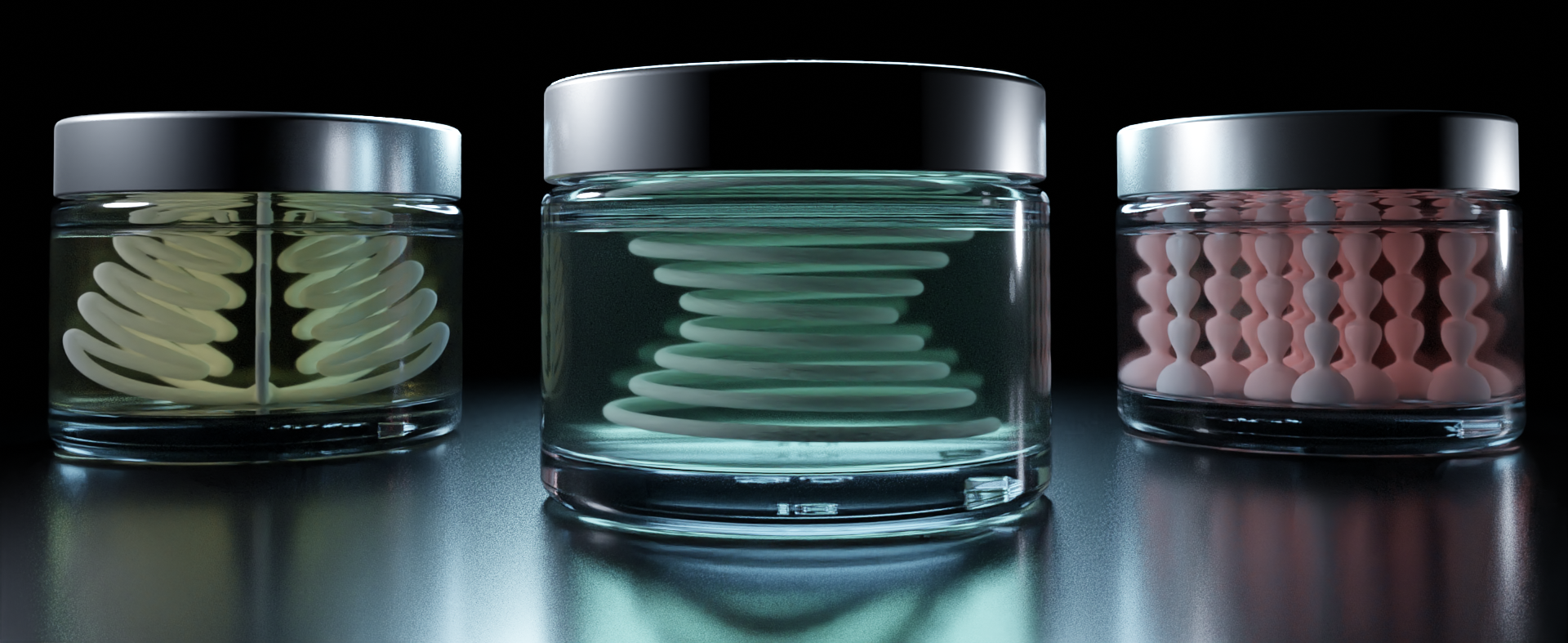 3 Products of Cream-in-Gel Technology